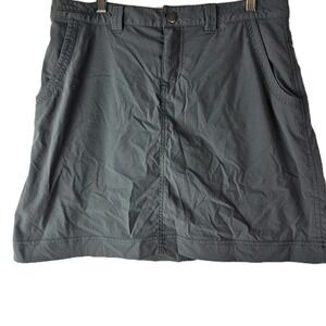 Eddie Bauer Travex Skort Size‎ 6 Gray Stretch Hiking Outdoor Quick Dry Shorts